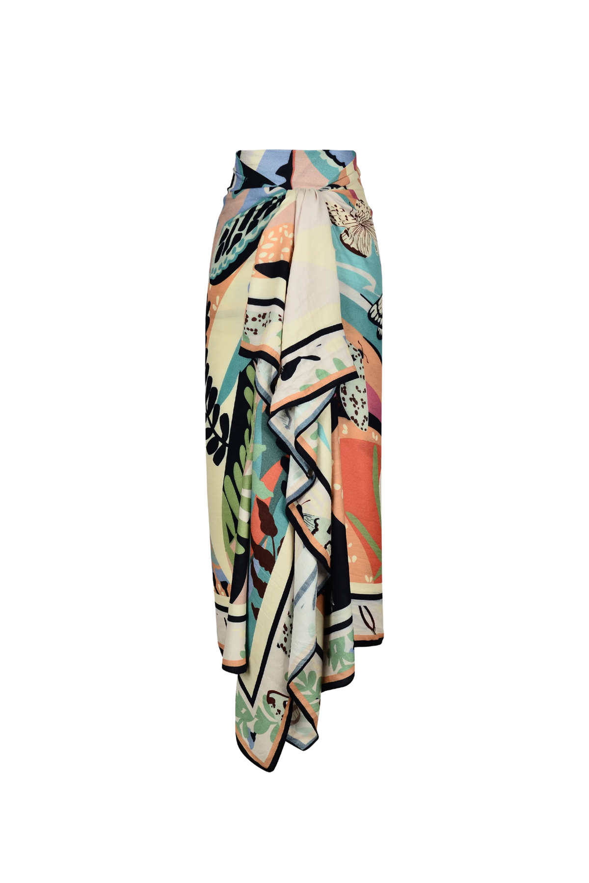 butterfly pareo sarong wrapped