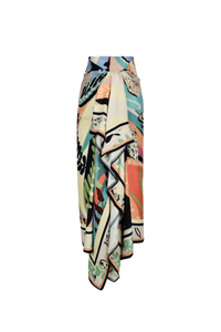 butterfly pareo sarong wrapped