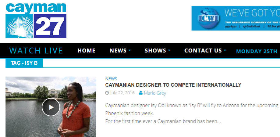 Cayman 27 - Cayman Designer To Compete Internationally