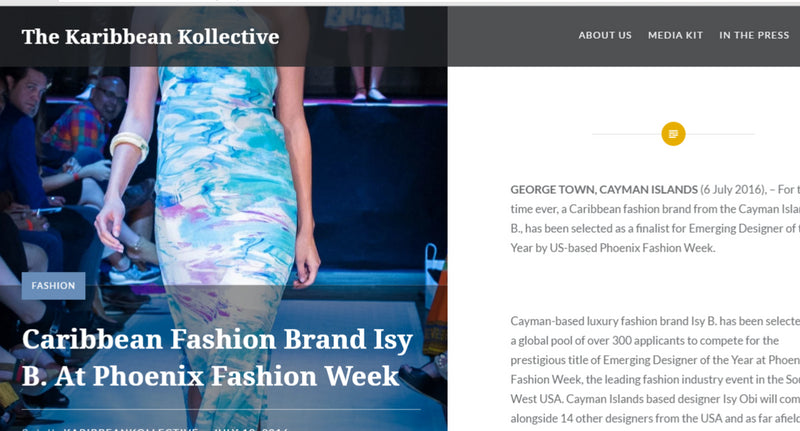 Karibbean Kollective - Caribbean Fashion Brand Isy B At Phoenix Fashion Week
