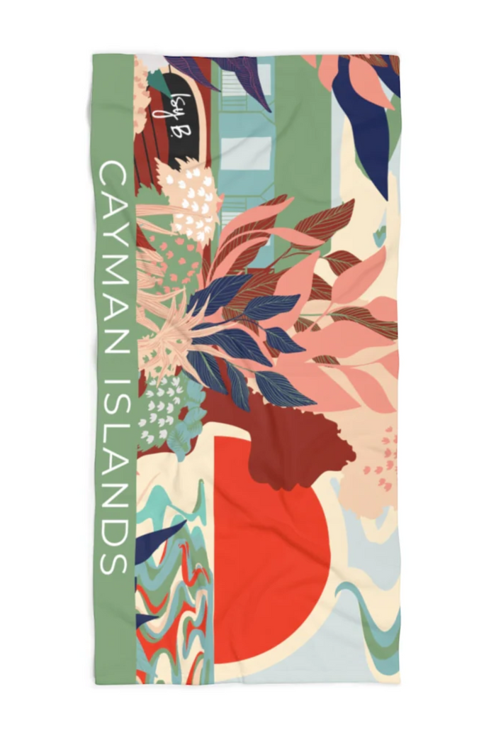 Mekaya Beach towel isnpired by the original story of Mekaya's Song by Isy B.