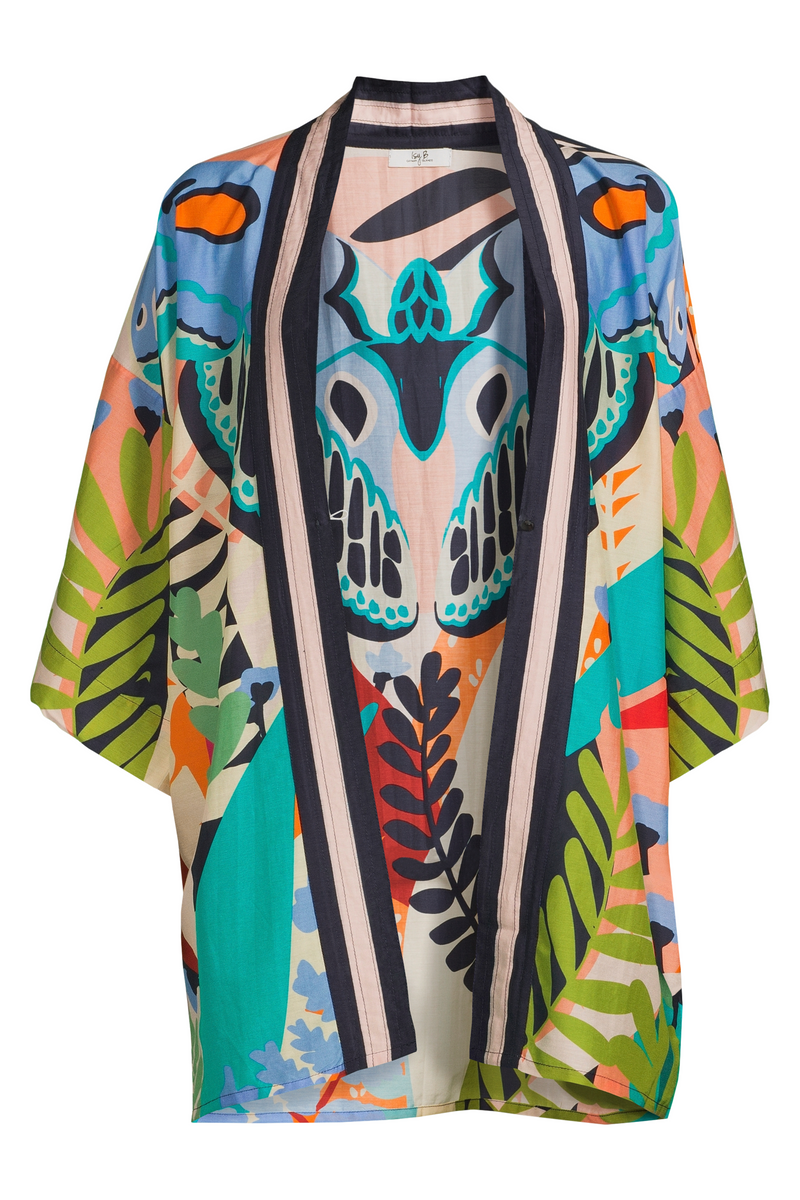 Butterfly Silk Cotton Kimono