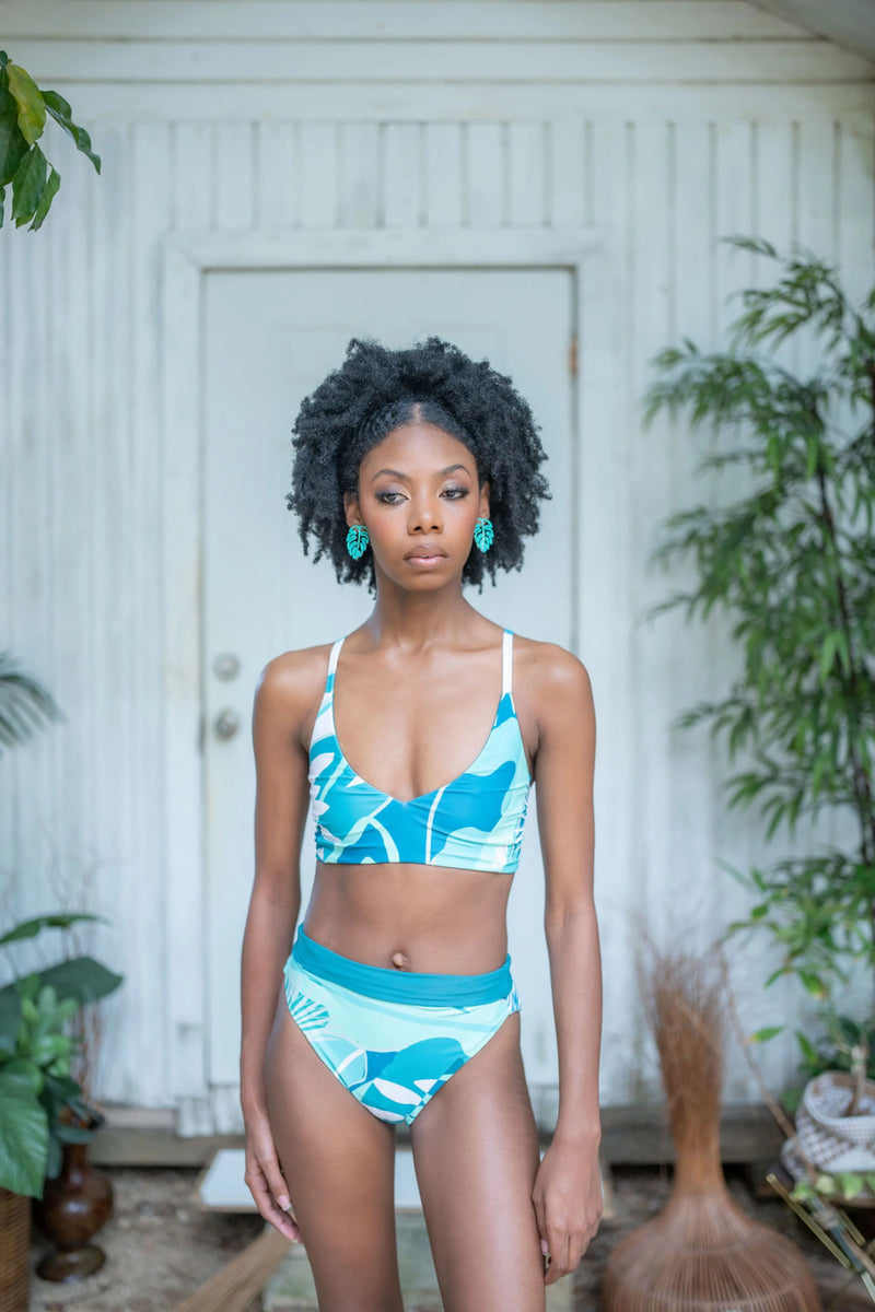 Calypso Teal High Waist Bikini