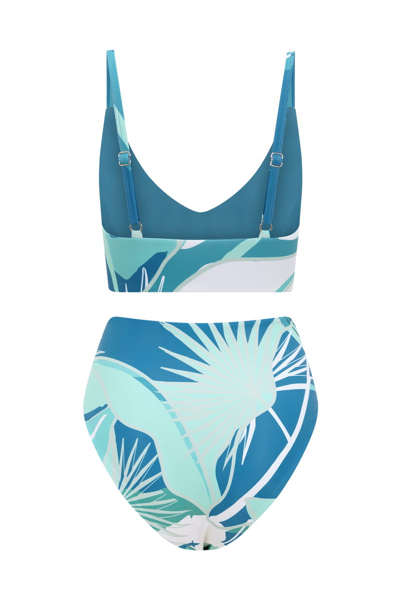 Calypso Teal High Waist Bikini