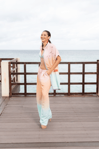 Sunset Shirt Dress Cover-up