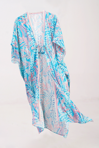 Orchid Drawstring Midi Kimono