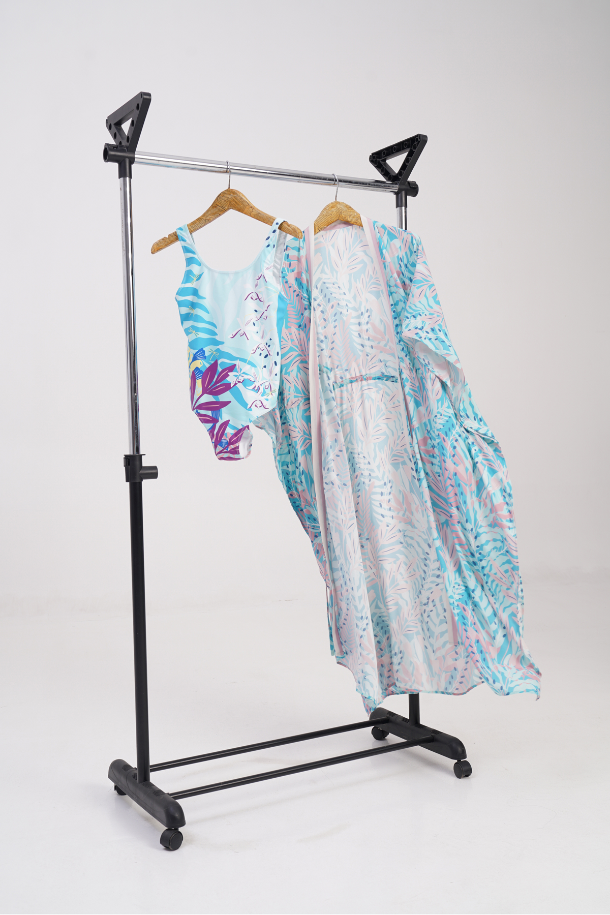 Orchid Drawstring Midi Kimono