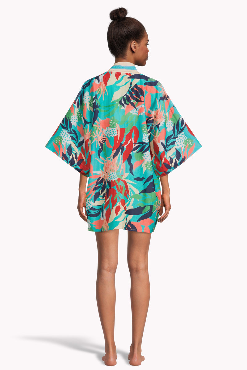 Mekaya's Song Silk Cotton Kimono Caribbean resortwear for women