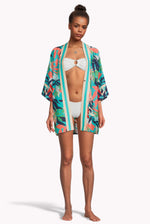 Mekaya's Song Silk Cotton Kimono Caribbean resortwear for women