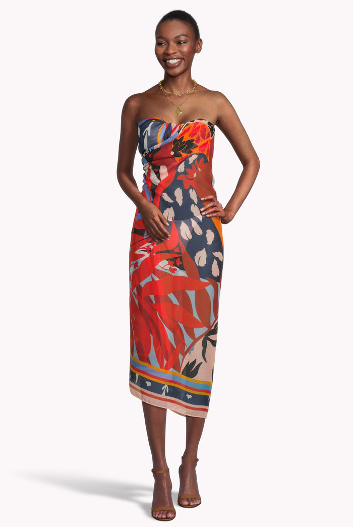 Una's Wish Silk Modal Pareo Sarong Caribbean resortwear for women