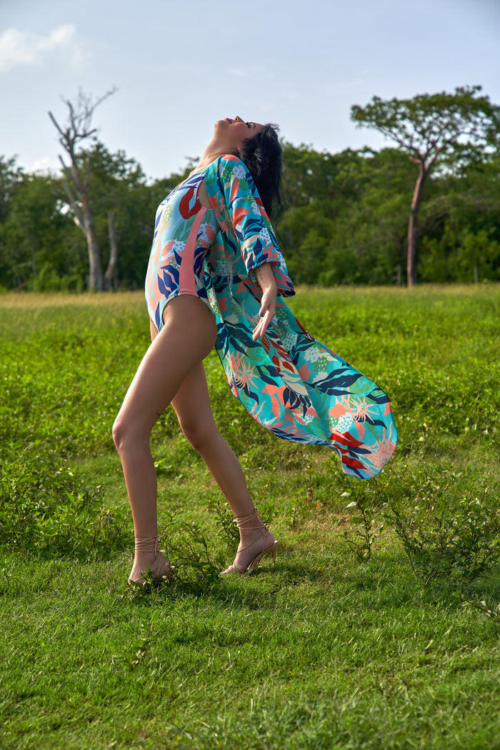 Mekaya's Song Open Front Kaftan
