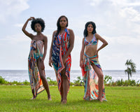 Una's Wish Silk Modal Pareo Sarong Caribbean resortwear for women